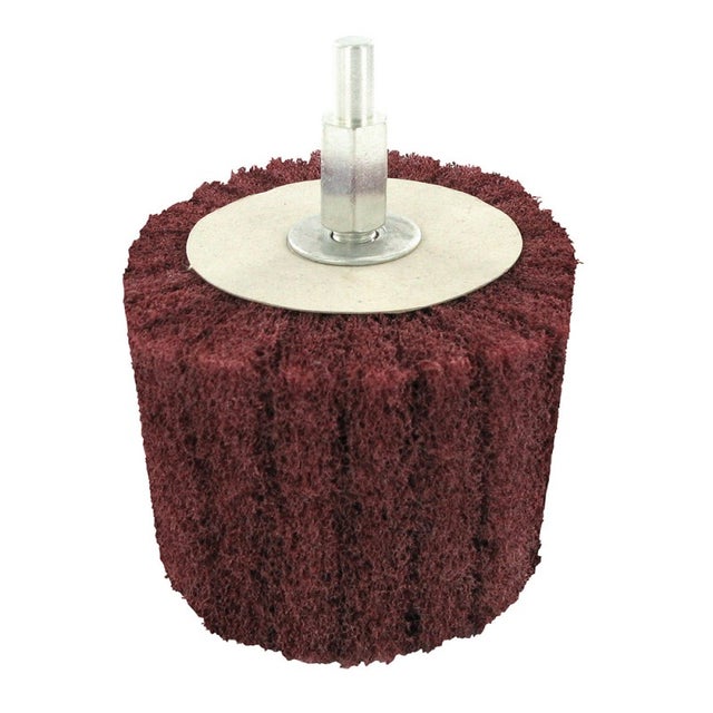 Brosse à satiner cylindrique pour l'inox