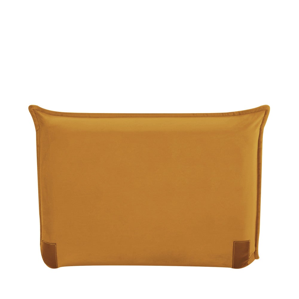Nala - Chauffeuse convertible 1 place en velours - Jaune moutarde - 9