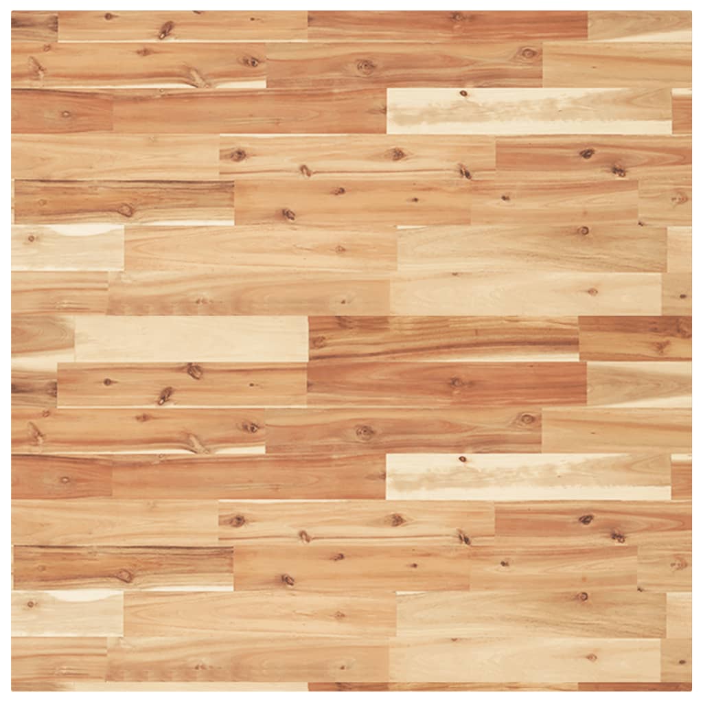 Tablero de mesa | tablero de escritorio | superficie de mesa cuadrado madera maciza acacia 90x90x2 cm cfw76017