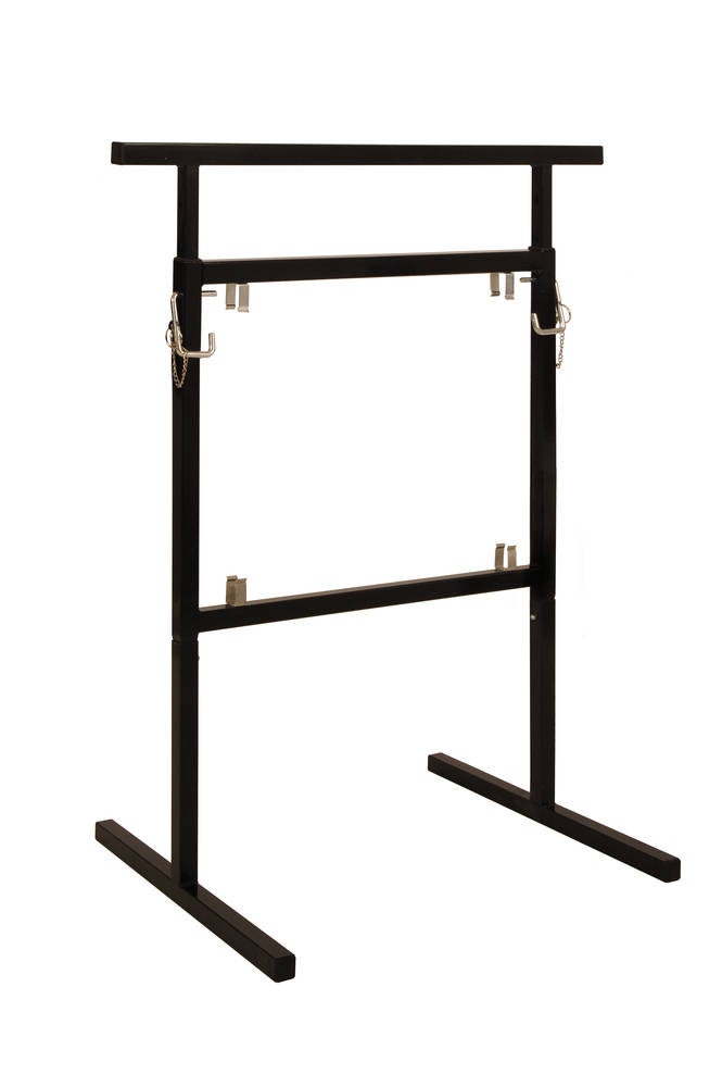 Caballete helsinki, regulable en altura, patas desmontables con almacenamiento, 300 kg máx.