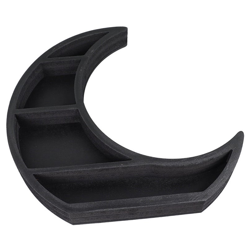 Estantería de madera y cristal con forma de luna, de estilo moderno e ...