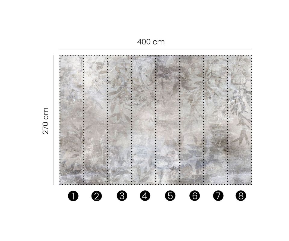 Tapeta przejrzeć szarym - 400 x 270 cm - ERISMANN