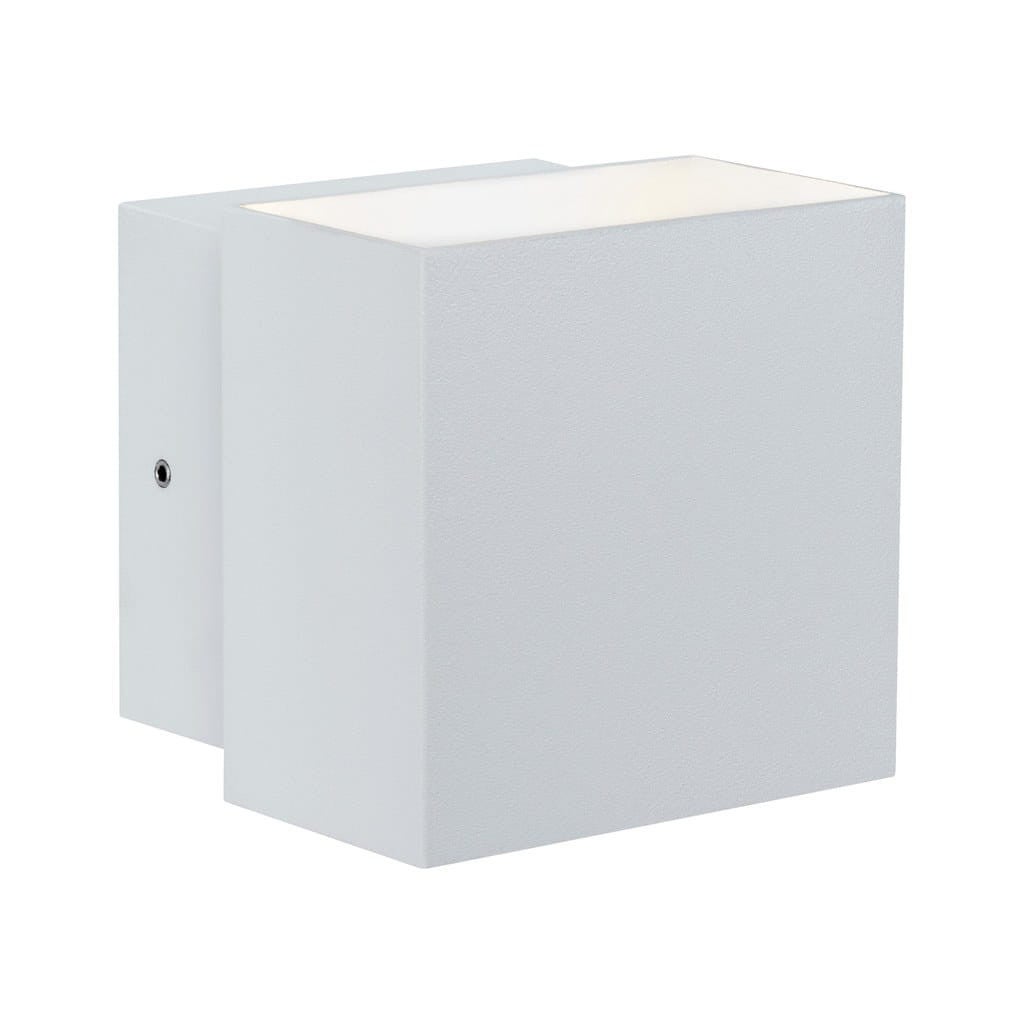 Kinkiet zewnętrzny Cybo LED 3W Ciepła biel 200lm biały wym: 9,3x10x10 cm IP65 Paulmann