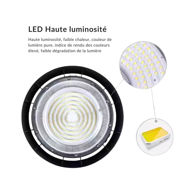 Cloche LED Lampe Industrielle 200W IP65 CCT - 3000K/4000K/6000K - SILAMP - 5