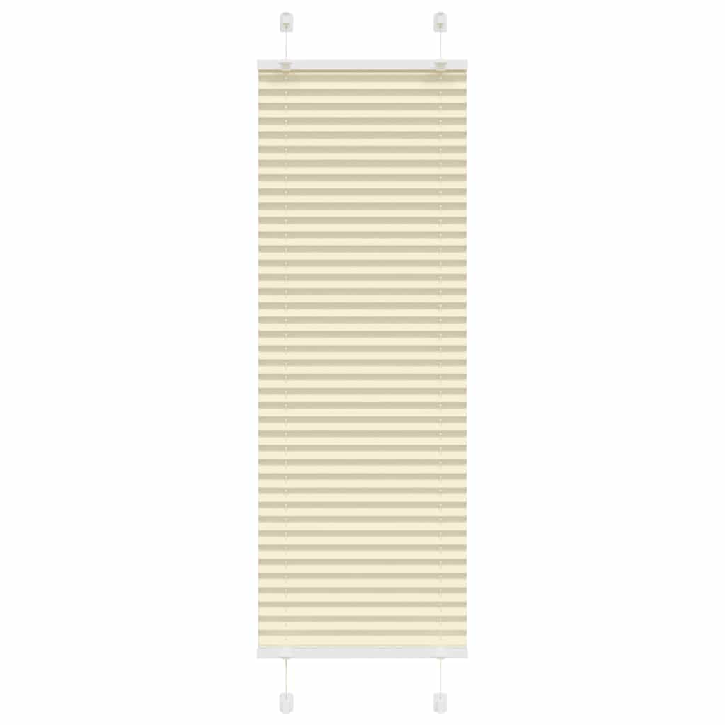 Roleta plisowana kremowa 40x150 cm Szerokość tkaniny 39,4 cm vidaXL