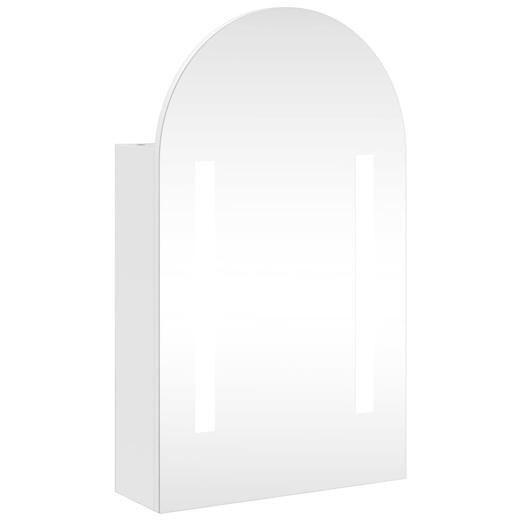Armoire à Miroir LED Pour Salle De Bain - Meuble De Rangement Design Avec éclairage RGB, Noir Acrylique