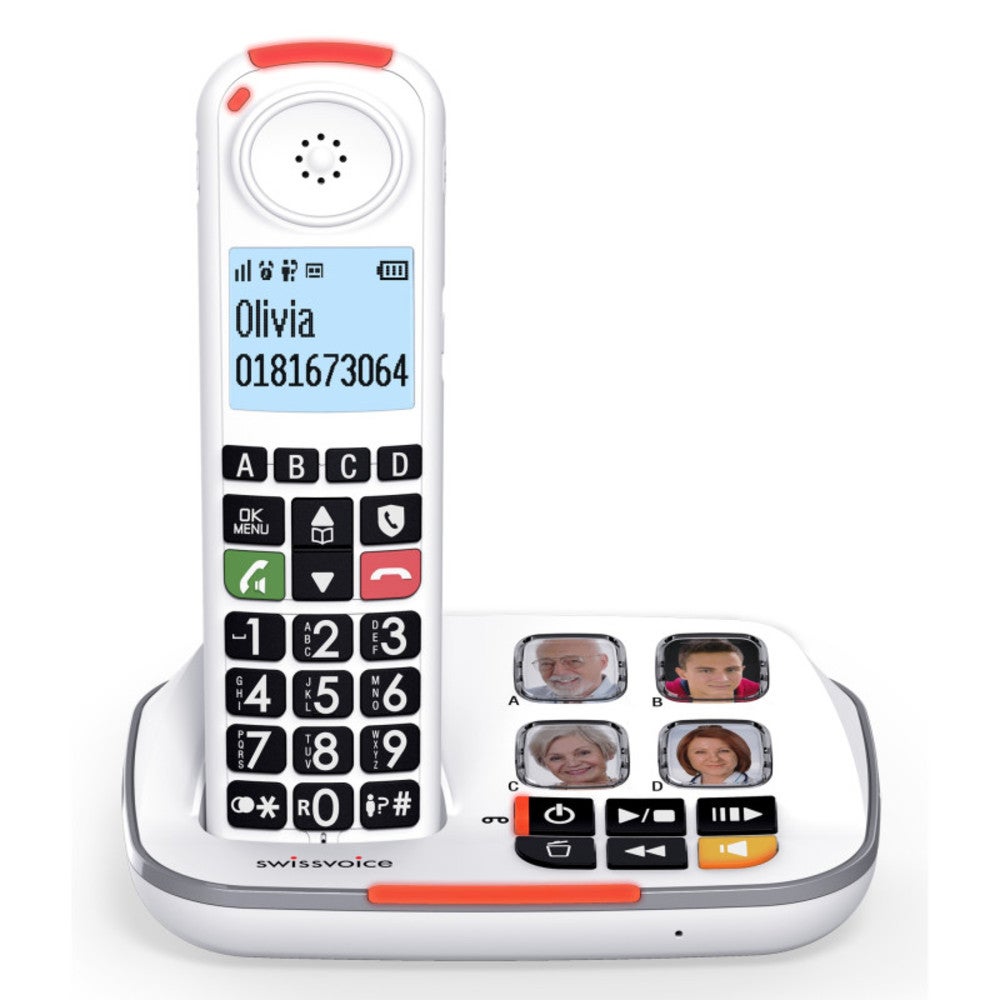 Telefon bezprzewodowy Swissvoice XTRA 2355 z sekretarką i wzmocnionym dźwiękiem