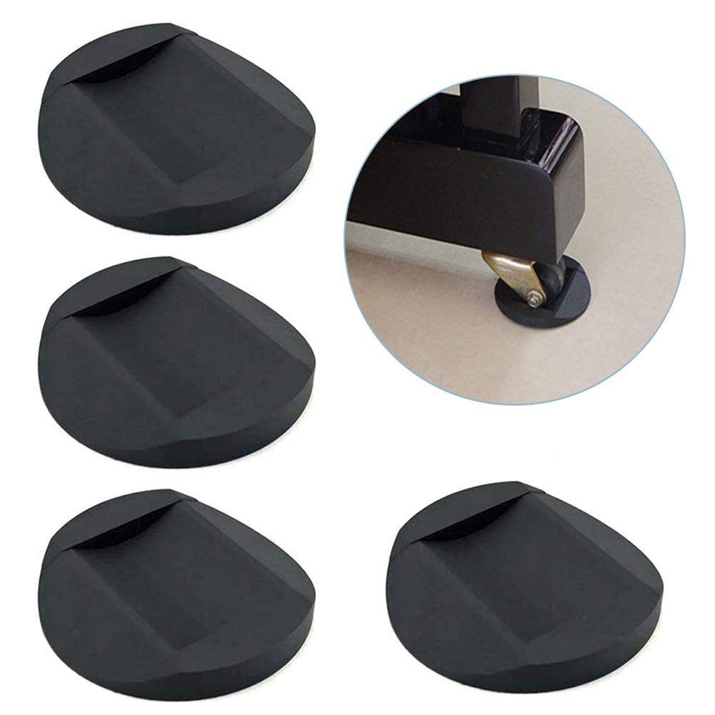 Lot de 4 patins antidérapants pour roulettes de meubles, protège tous ...