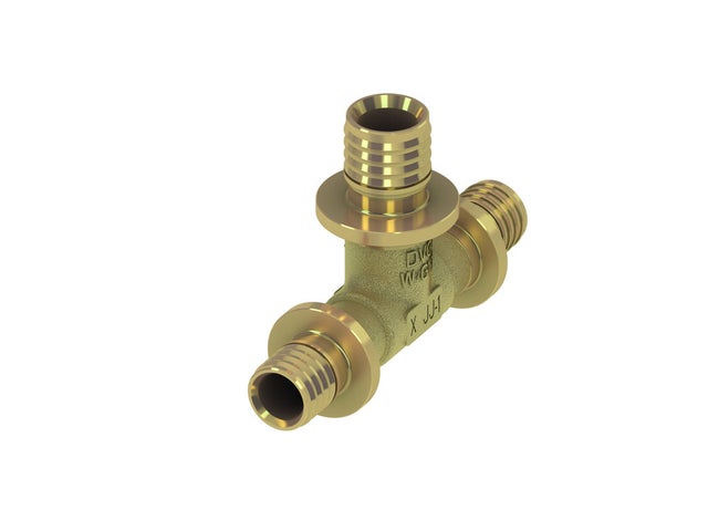 TECEflex Té réduit, laiton standard, 760508, Exécution: Dimension 20 x 16 x 16