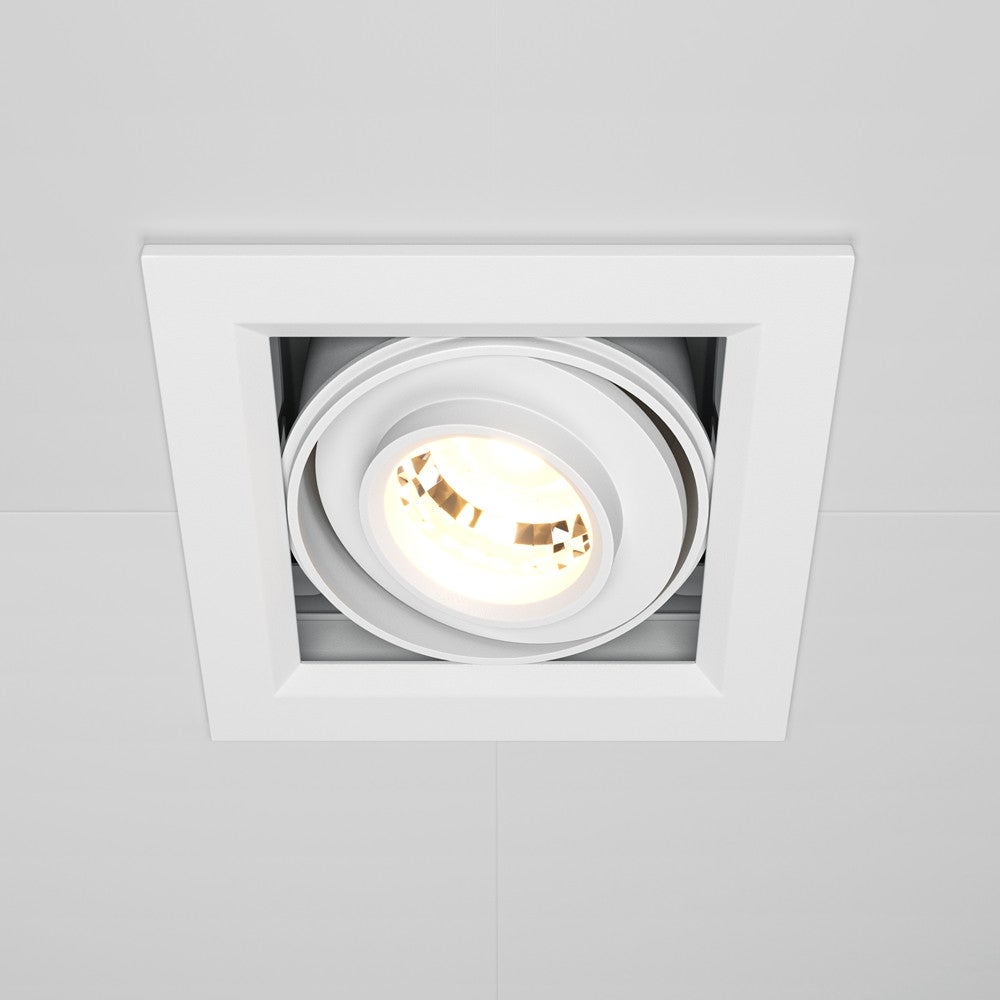 Oprawa stropowa sufitowa wpuszczana Metal Modern biała LED 10W 3000K 750lm wym: 7,5 x 9,5 x 9,5 cm kwadratowa Maytoni - 4