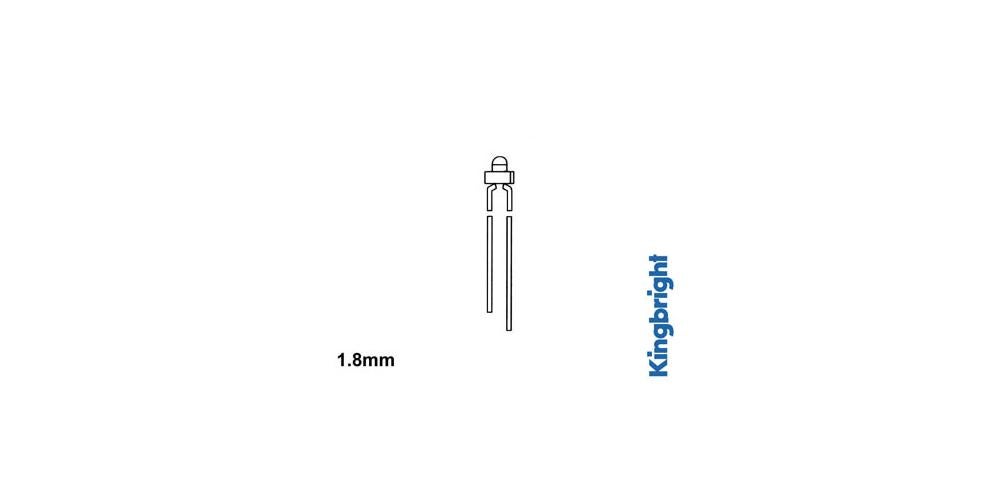 Kingbright LED STANDARD 1.8mm JAUNE DIFFUSANT Leroy Merlin