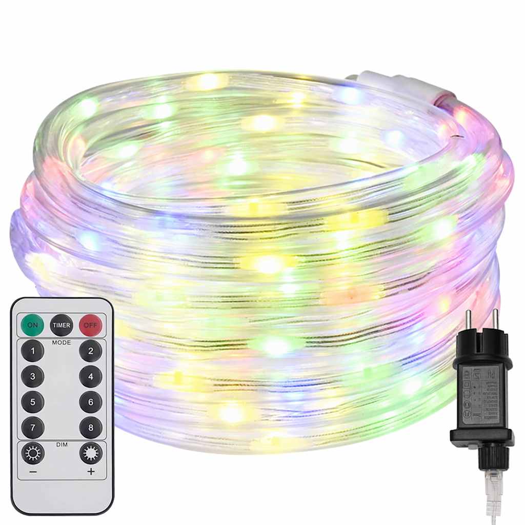 Lina świetlna z 2400 diodami LED Wielokolorowe 100 m PVC