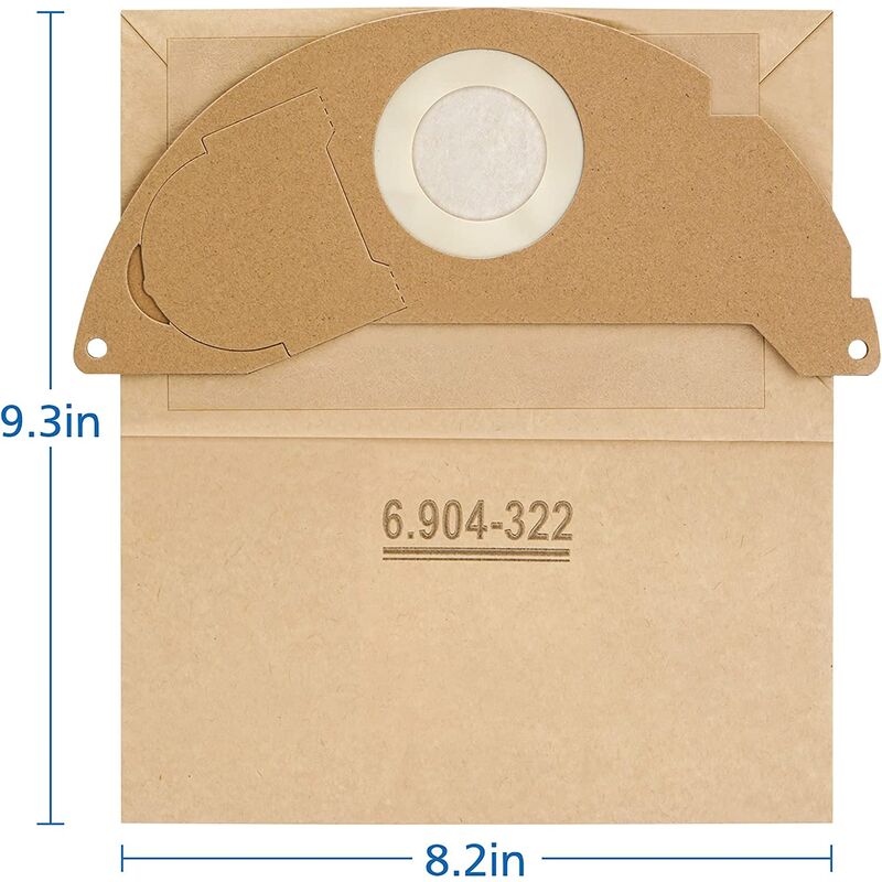 Sacchetti Filtro In Carta Originali Per Aspiratori Solidi Liquidi Karcher Wd 2 Mv 2 69043220 Online 2947 - Foto 2