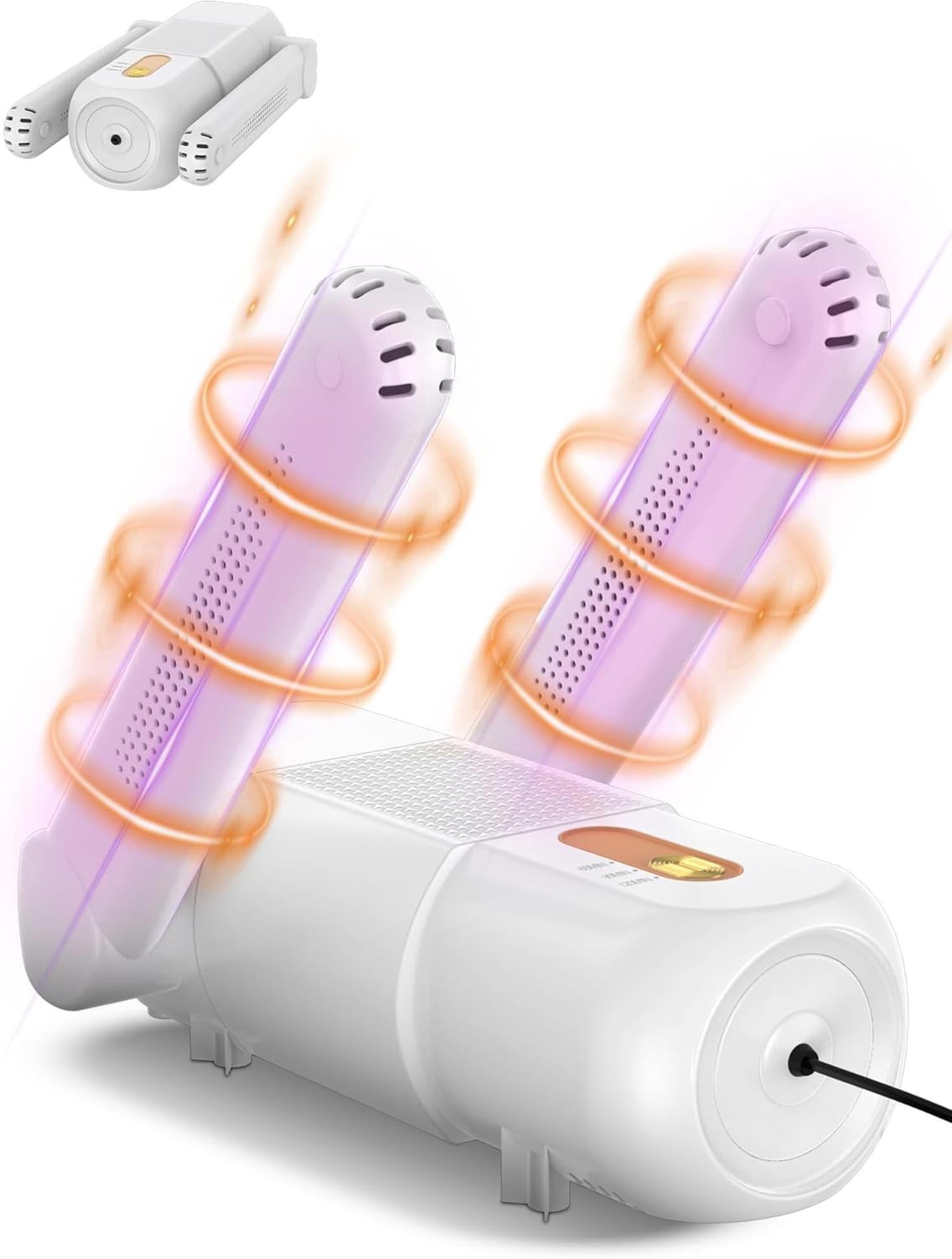 Sèche Chaussures Sèche-chaussures électrique Avec Minuterie 120 Min - Stérilisation UV - Pliable Sèche-bottes Antibactérien