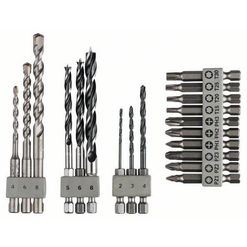 Bosch Accessories 2609256989 Zestaw wierteł uniwersalnych 19 elementów