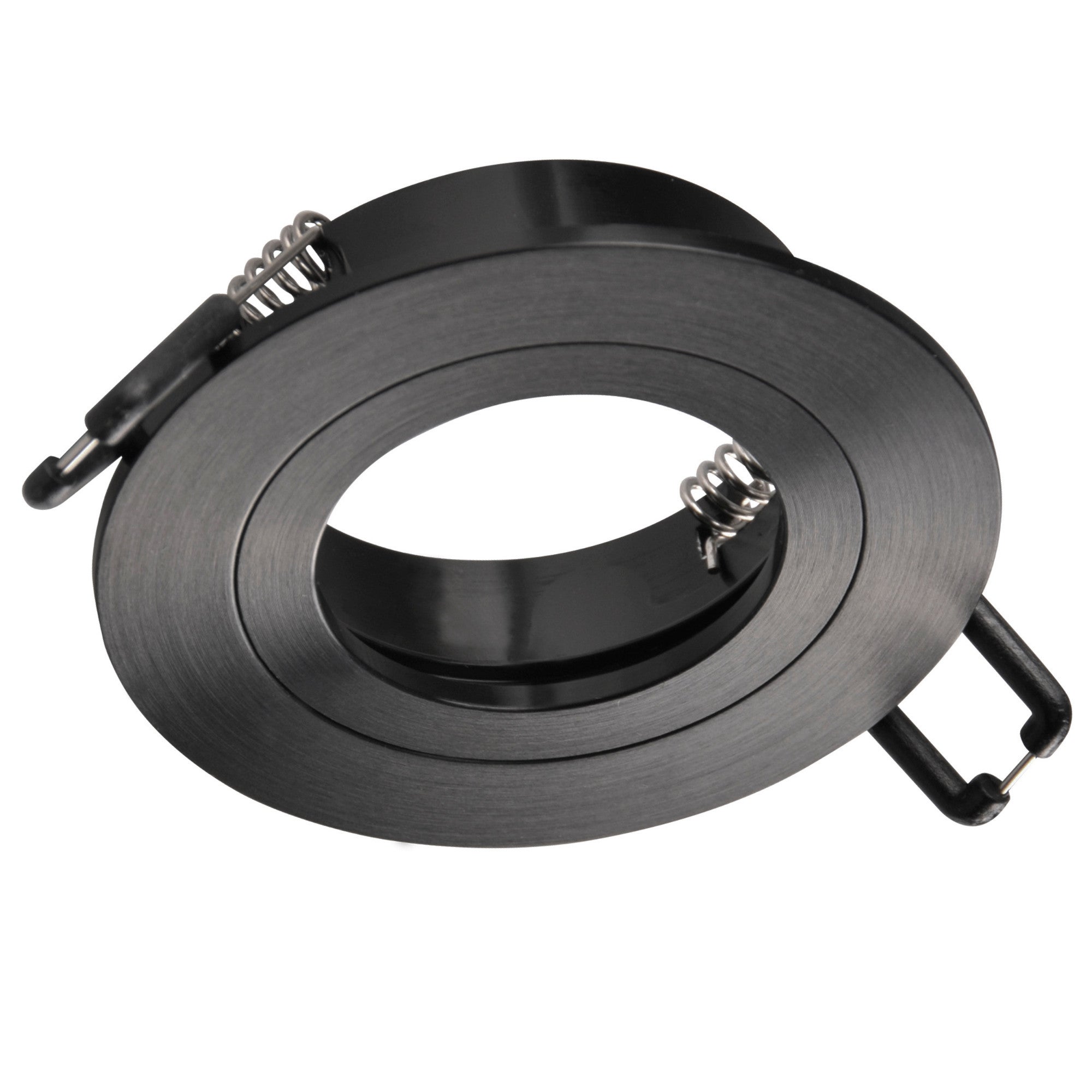 Oprawa sufitowa wpuszczana podtynkowa Febe czarna satyna 1xGU10x8W okrągła IP20 wym: 2,5 x 8 x 8 cm aluminium Polux - 2