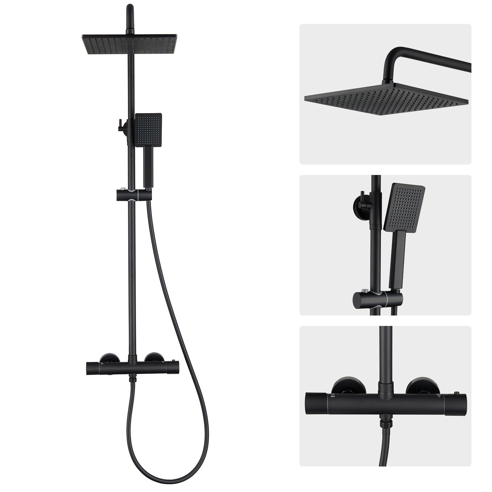 Auralum max Colonne Douche Kit avec Robinet Anti-brûlure Thermostatique ...