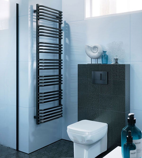 Sèche-serviette électrique noir - (HxL) 1580x700mm - 1000 Watt - 1000 Watt - ALE1580-700E8N - 4