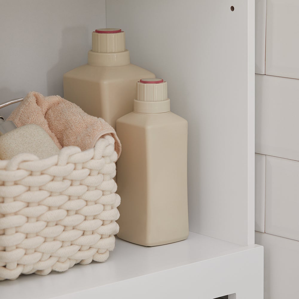 Armario Baño Alta Mueble Columna de baño Armario para baño con 5 Estantes Estanterías de baño Blanco Medidas: 40x30x160cm BZR43-W SoBuy ES - 7