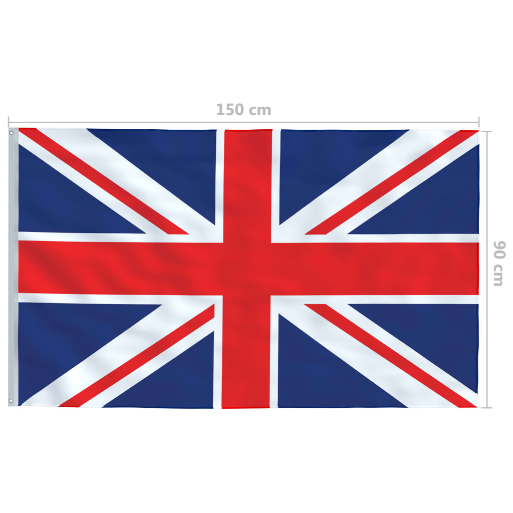 Drapeau du Royaume-Uni 90x150 cm - COMFORTXL - 5