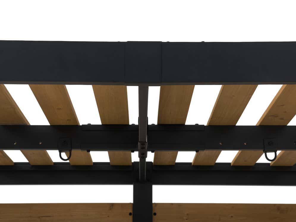 Pergola Marao Sunjoy, 3.1x1.9m dim. ext. (cas échéant incl. débord de toit) revêtu par poudre, épaisseur paroi : 6m² superficie totale - 4