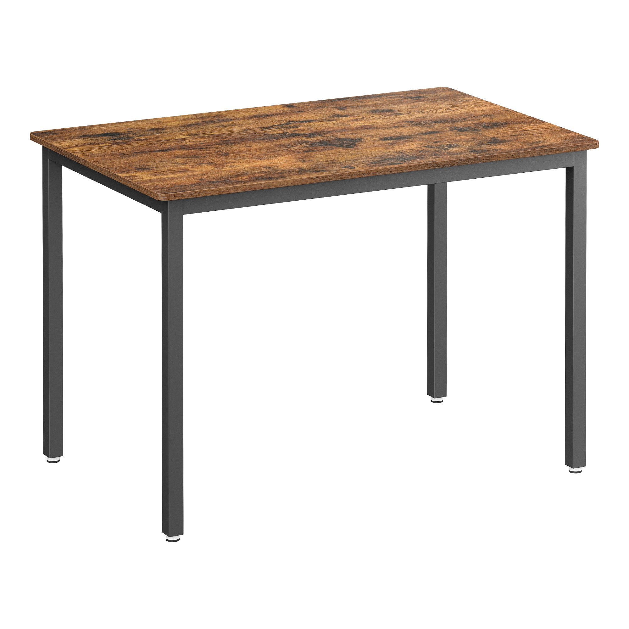 Vasagle Mesa De Comedor, Mesa De Cocina, 70 X 110 X 77 Cm, Mesa De Comedor Para 4 Personas, Escritorio De Salón, Rústico Y Mate Marrón/Negro , Leroy Merlin