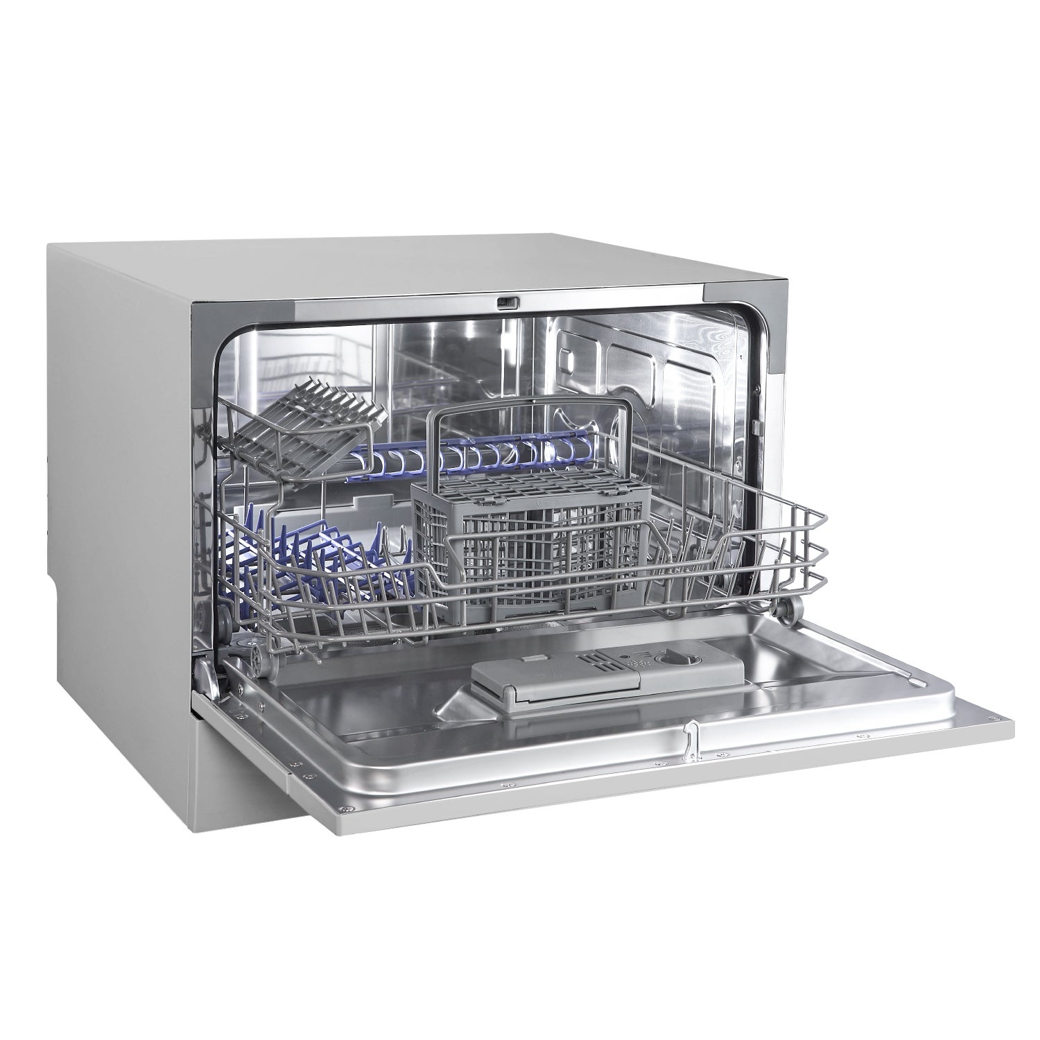 Comfee Lave-vaisselle pose libre TD602E-S L55cm 47db avec 6 couverts, 6 programmes, Commande tactile Affichage LED Inox - 8