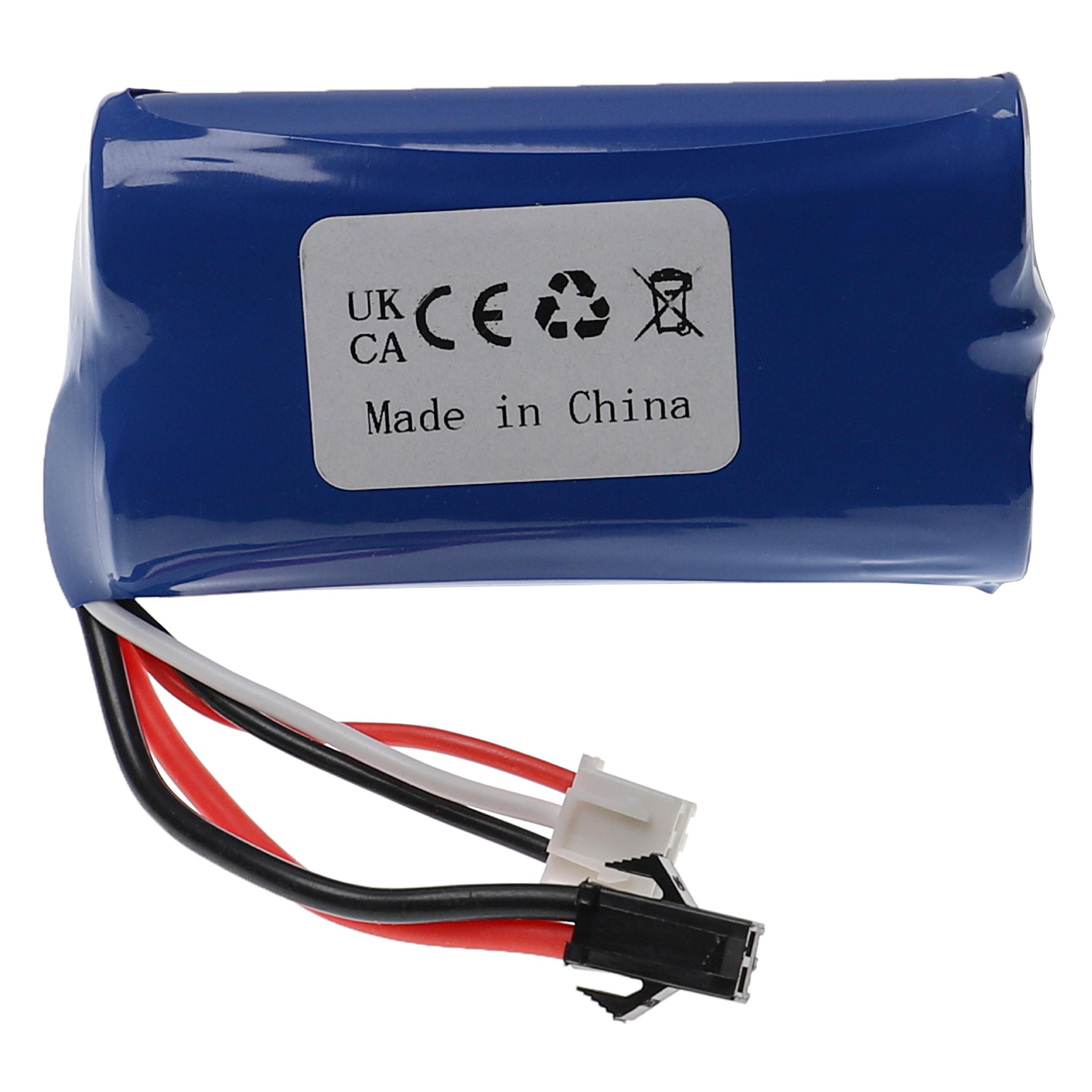 vhbw batteria con SM-2P per modellismo per es. macchine da corsa, elicotteri, aerei (1200mAh, 7,4V, Li-Poly, 70 x 30 x 18 mm