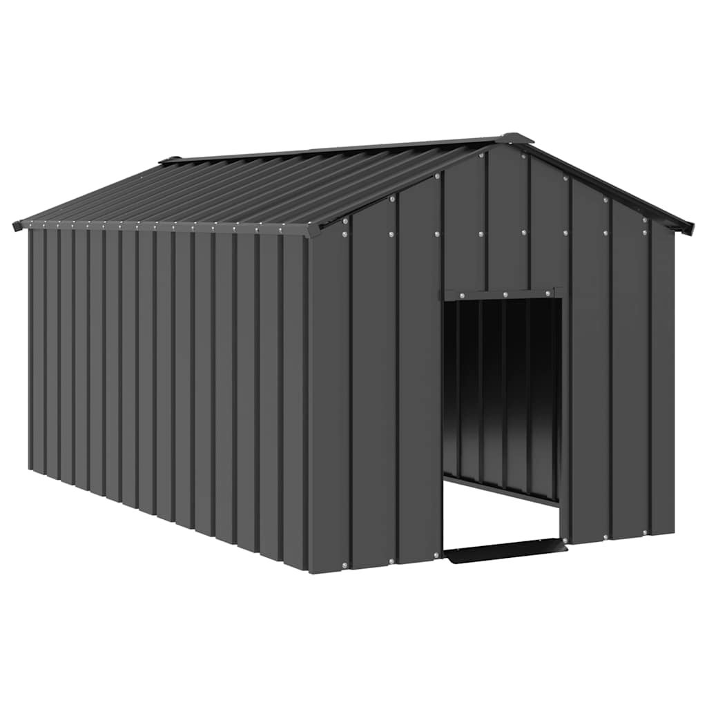 Buda dla psa z dachem, 114x202x101 cm, stal galwanizowana vidaXL