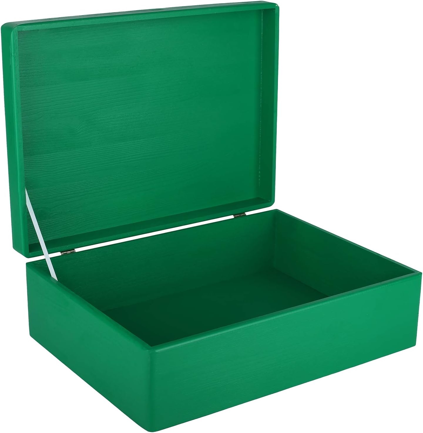 Creative Deco Boite Rangement en Bois Vert | 40 x 30 x 14 cm (+/- 1 cm ...