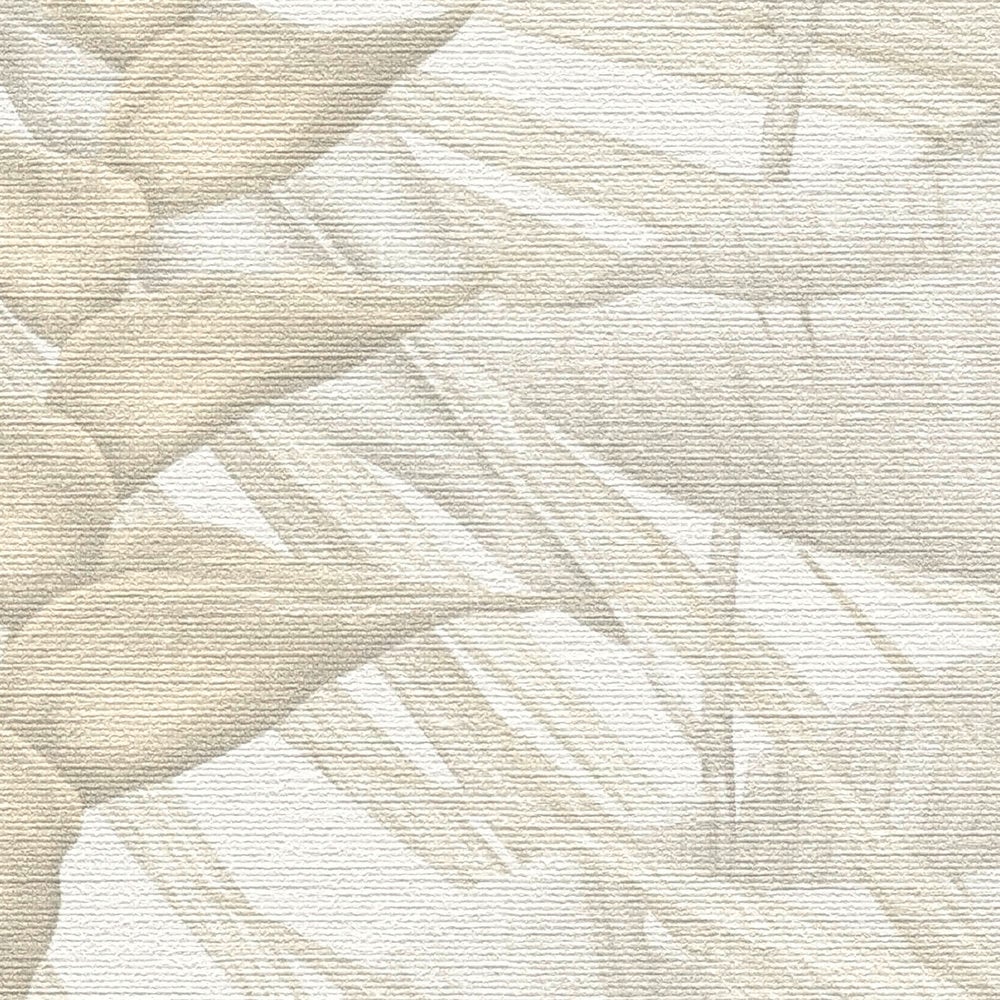 Papel Pintado Hojas Ave del Paraiso Beige Claro 396474 - 4