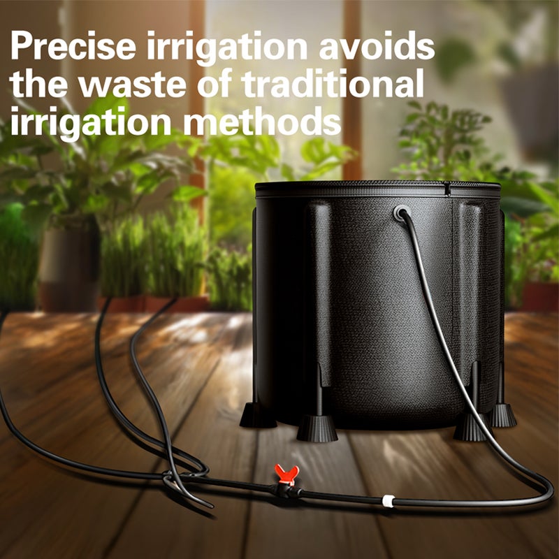 Kit d’Irrigation Goutte à Goutte Automatique avec Sprinkler+Récupérateur Eau Pluie 30L & Pompe 15W - Réservoir Stockage Extérieur pour Jardin Ménager - 2