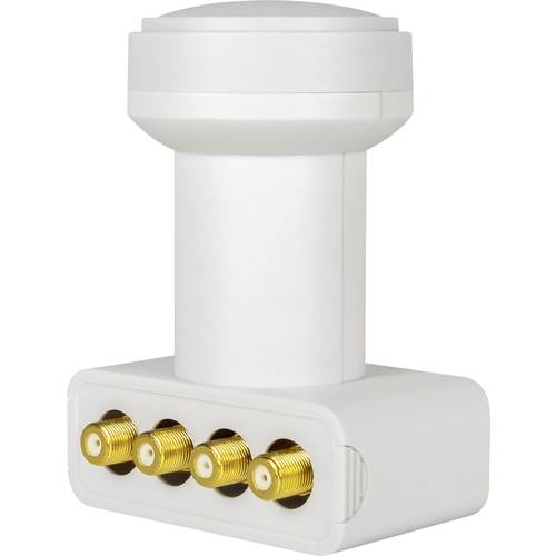 MegaSat HD-Profi Tête LNB Twin - 2 Abonnés, 40mm, Contacts Dorés, Résistant Intempéries