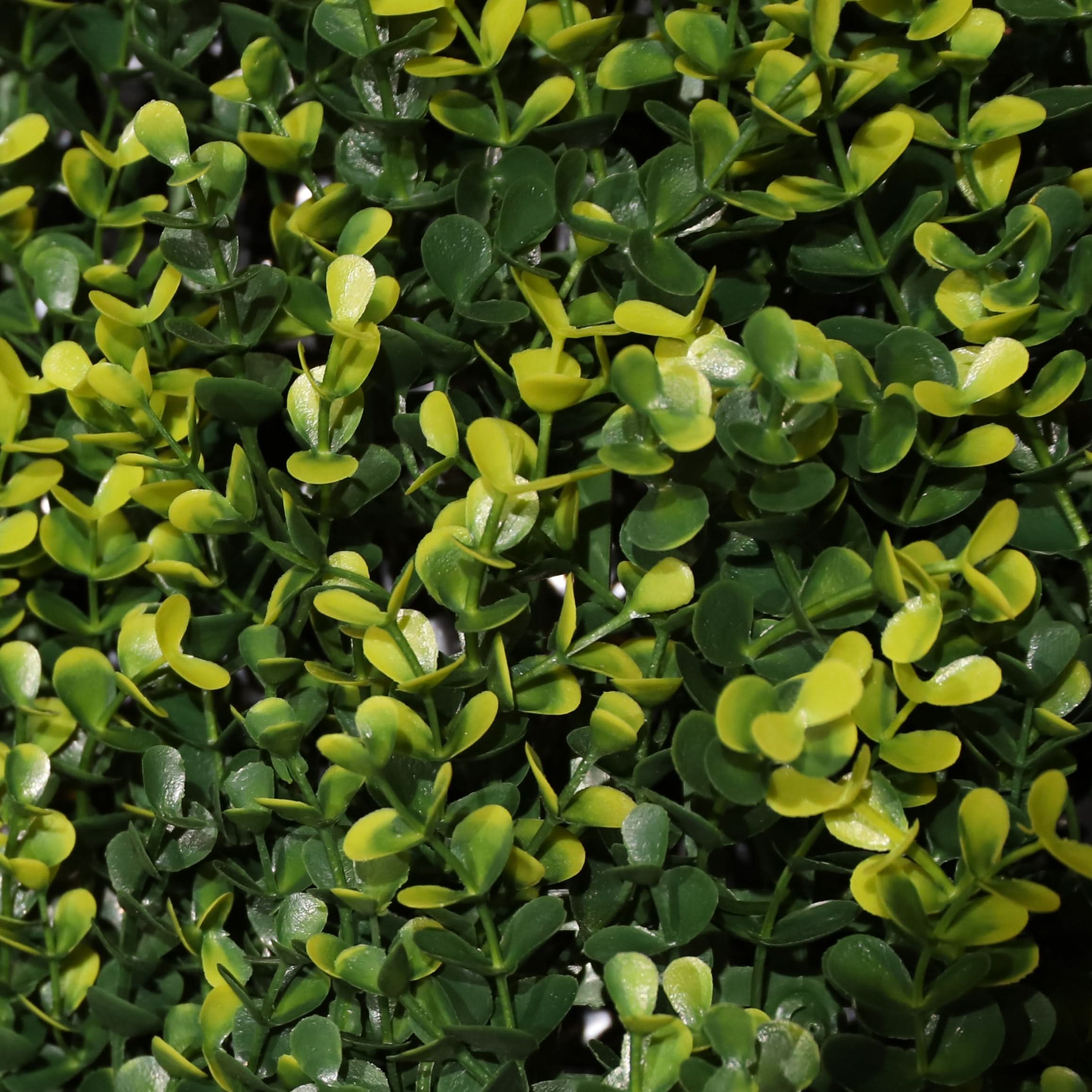Jardín vertical artificial Soleado Verde y amarillo 100 x 100 cm | Naturing Monde - Para interior y exterior - Material HDPE - Garantía UV 5 años - 7