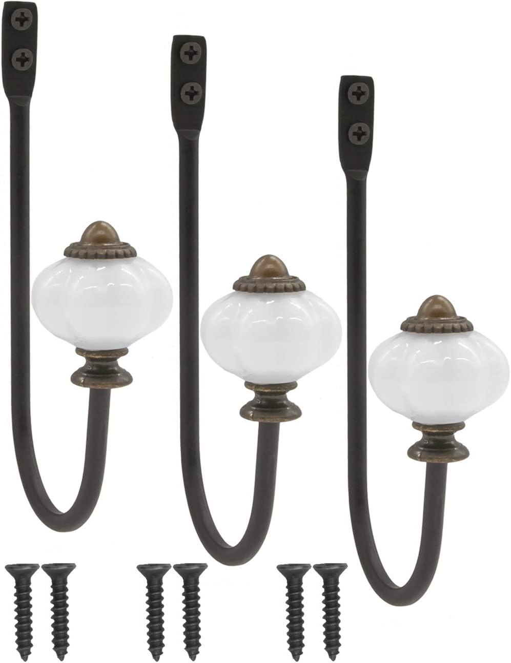 Fuxxer® - 4 maniglie per cassetti antichi, maniglie per mobili, metallo