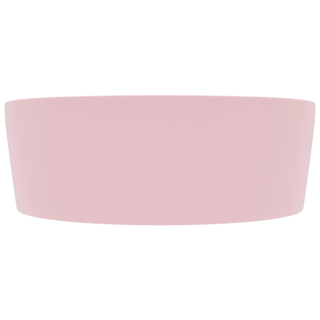 Maison Exclusive - Lavandino con Troppopieno Rosa Opaco 36x13 cm in Ceramica - 4