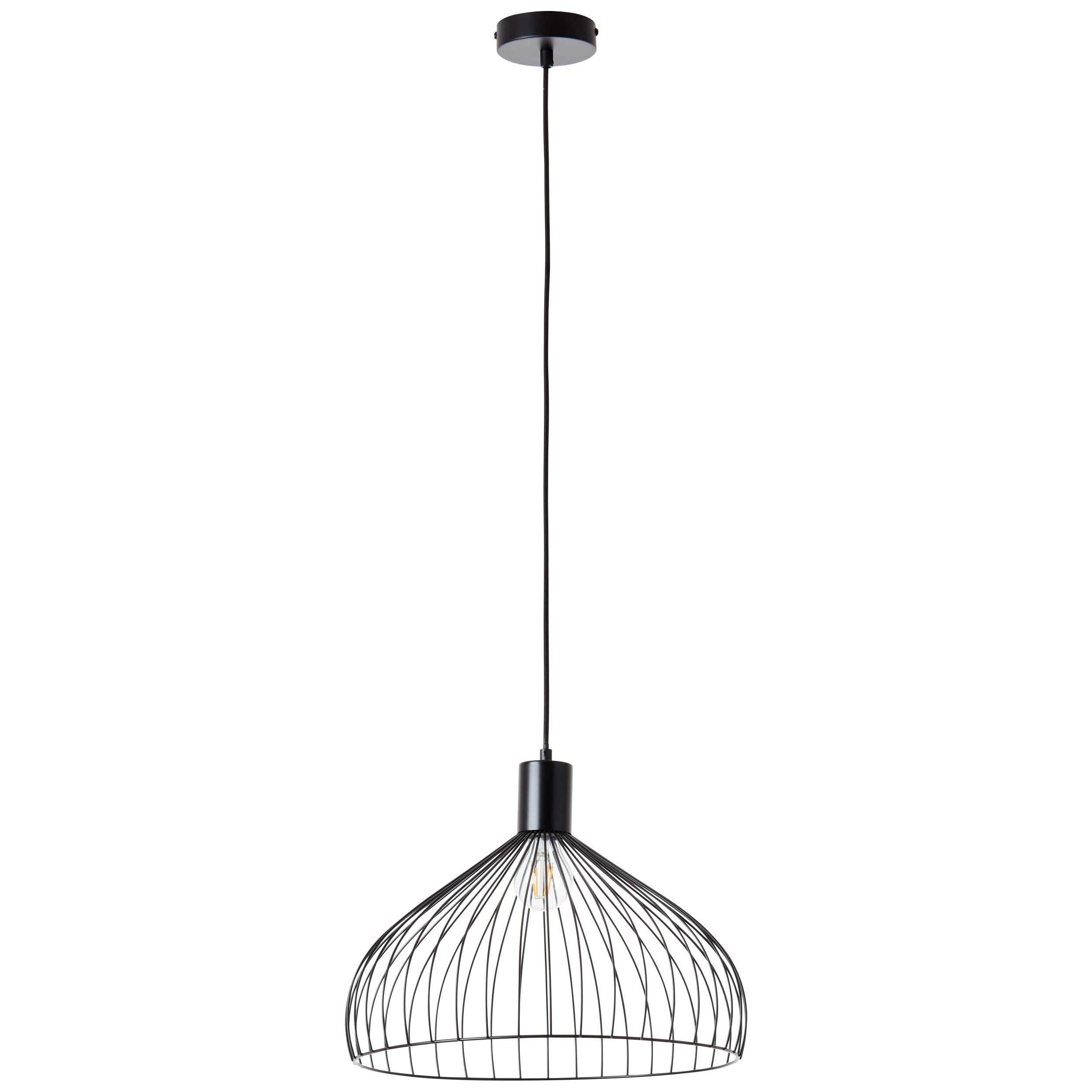 Brilliant Lampa wisząca Erena 38cm jasnoróżowy metal/drewno 1x A60, E27, 60 W, pasuje do zwykłej żarówki (brak w zestawie) - 4
