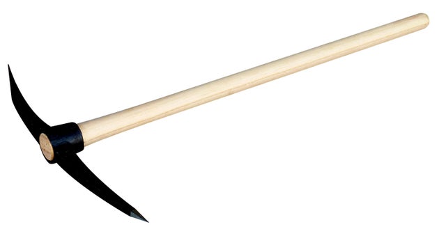 Pioche de terrassier émmanchée 2 kg