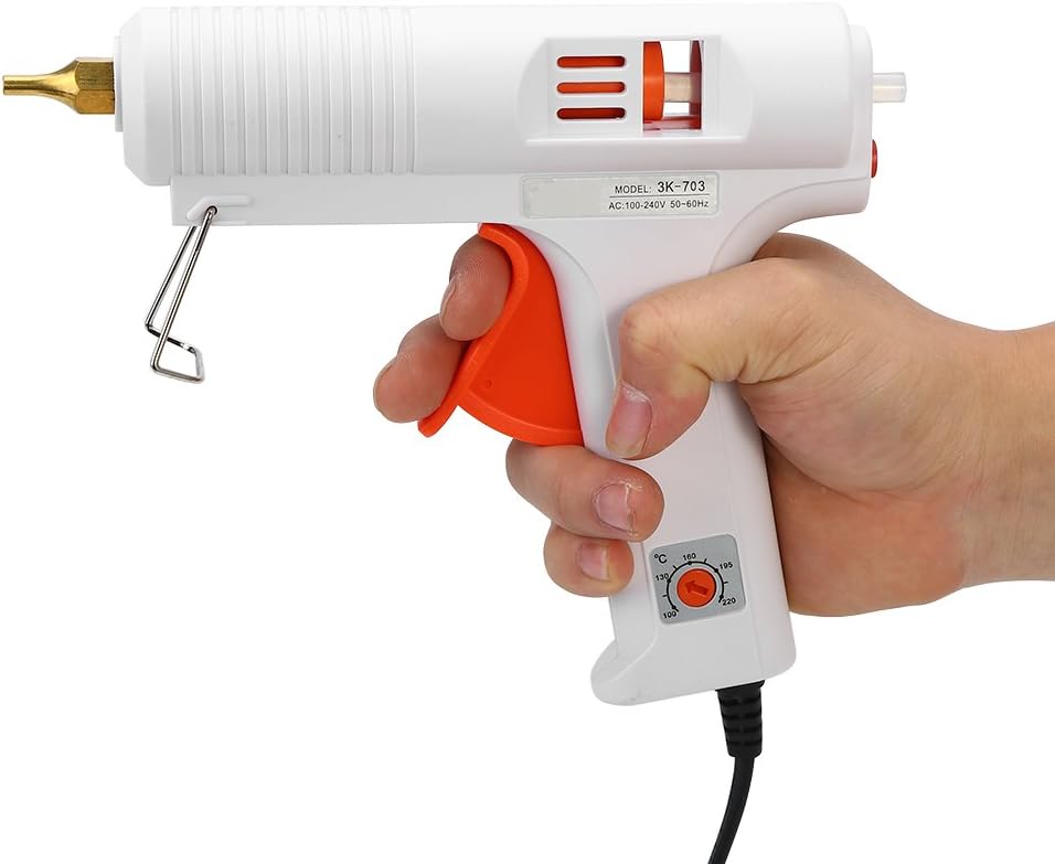 Pistolet do kleju 120W - Stała temperatura, zapobiega kapaniu - Idealny do majsterkowania, napraw, biura, domu
