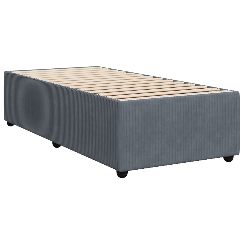 Sommier à lattes de lit avec matelas Gris foncé 100x200 cm — COMFORTXL - 6