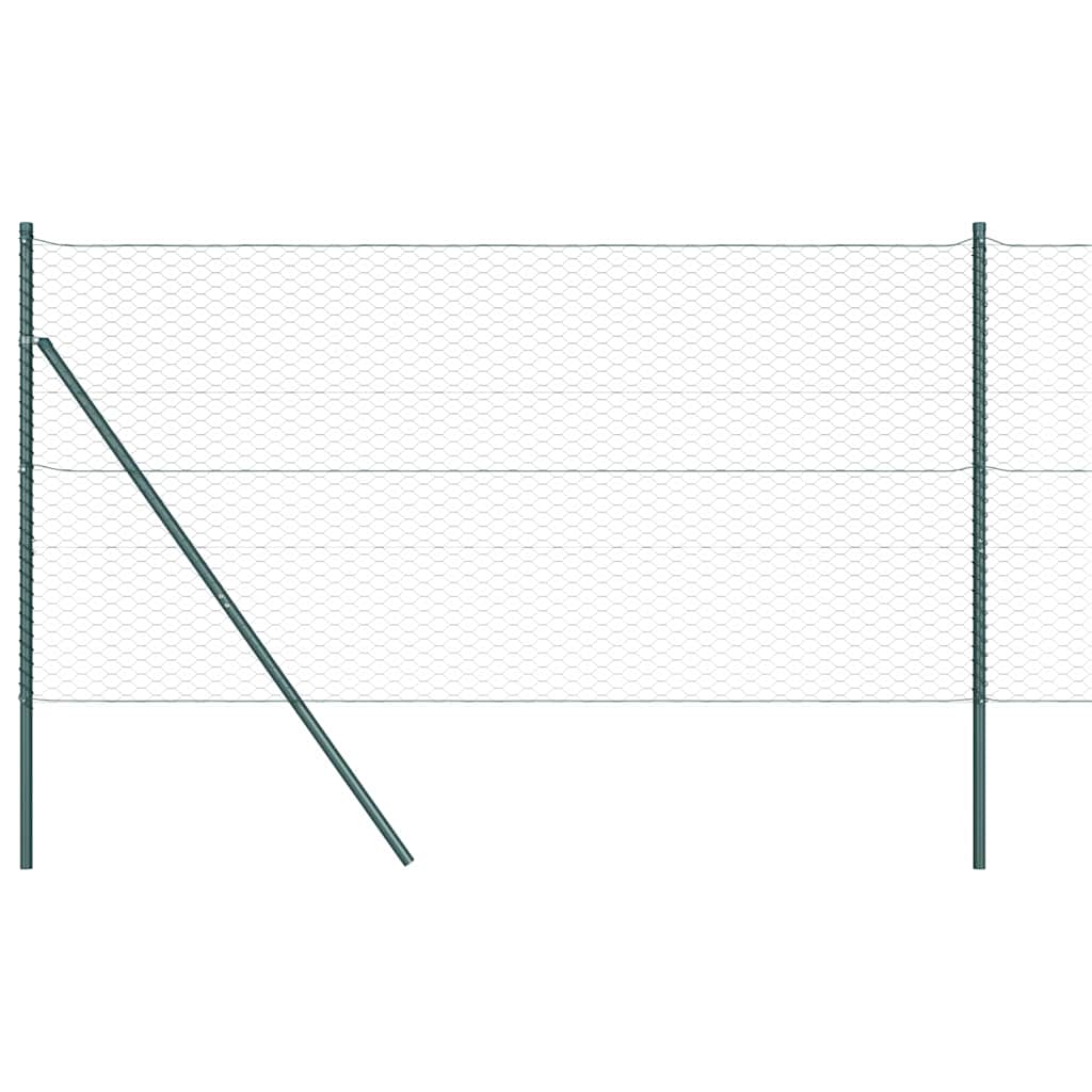 Maison Exclusive - Fixation au sol hexagonale 25 x 1,2 m Acier recouvert de PVC - 7