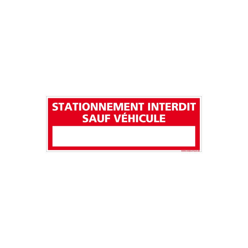 Panneau Stationnement Interdit Sauf Handicapés | Signalisation routière