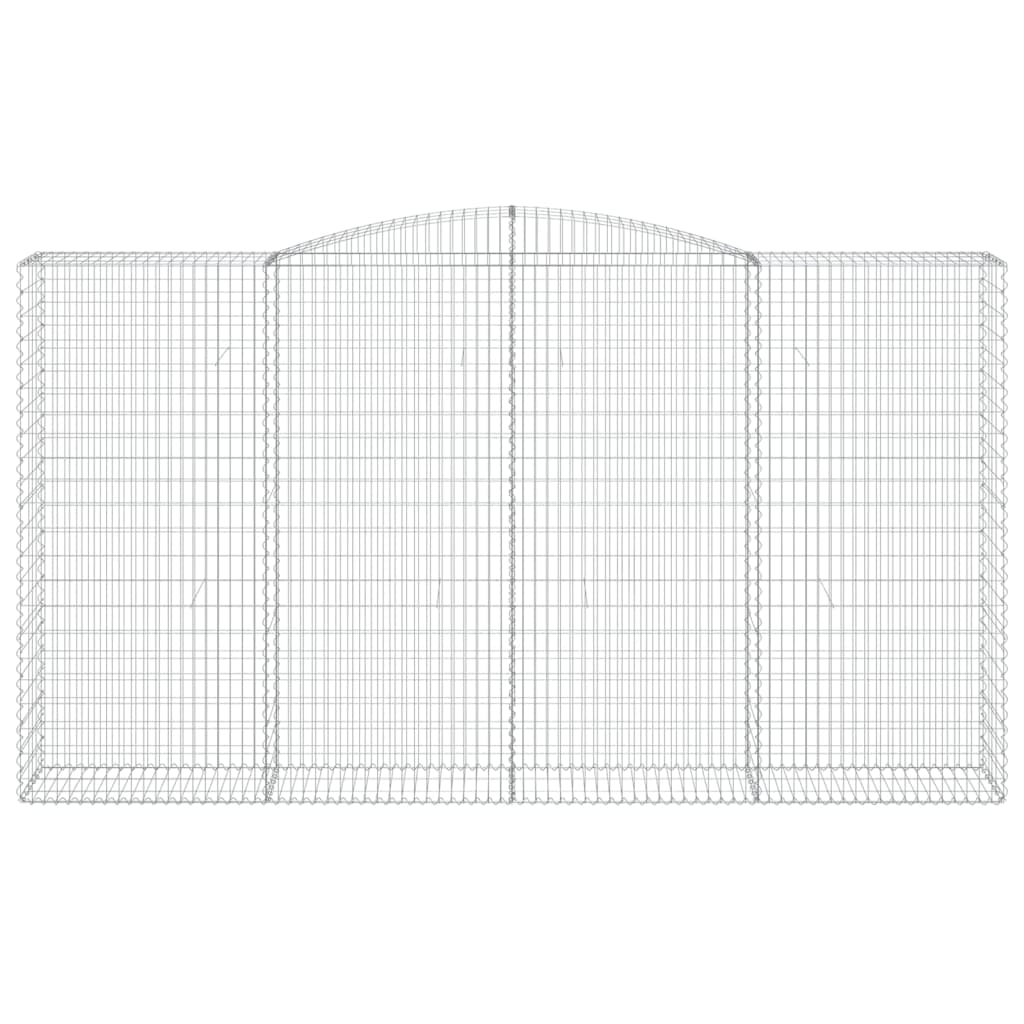 Maison Exclusive - Cesti Gabbioni ad Arco 6 pz 400x50x220/240 cm Ferro Zincato - 4