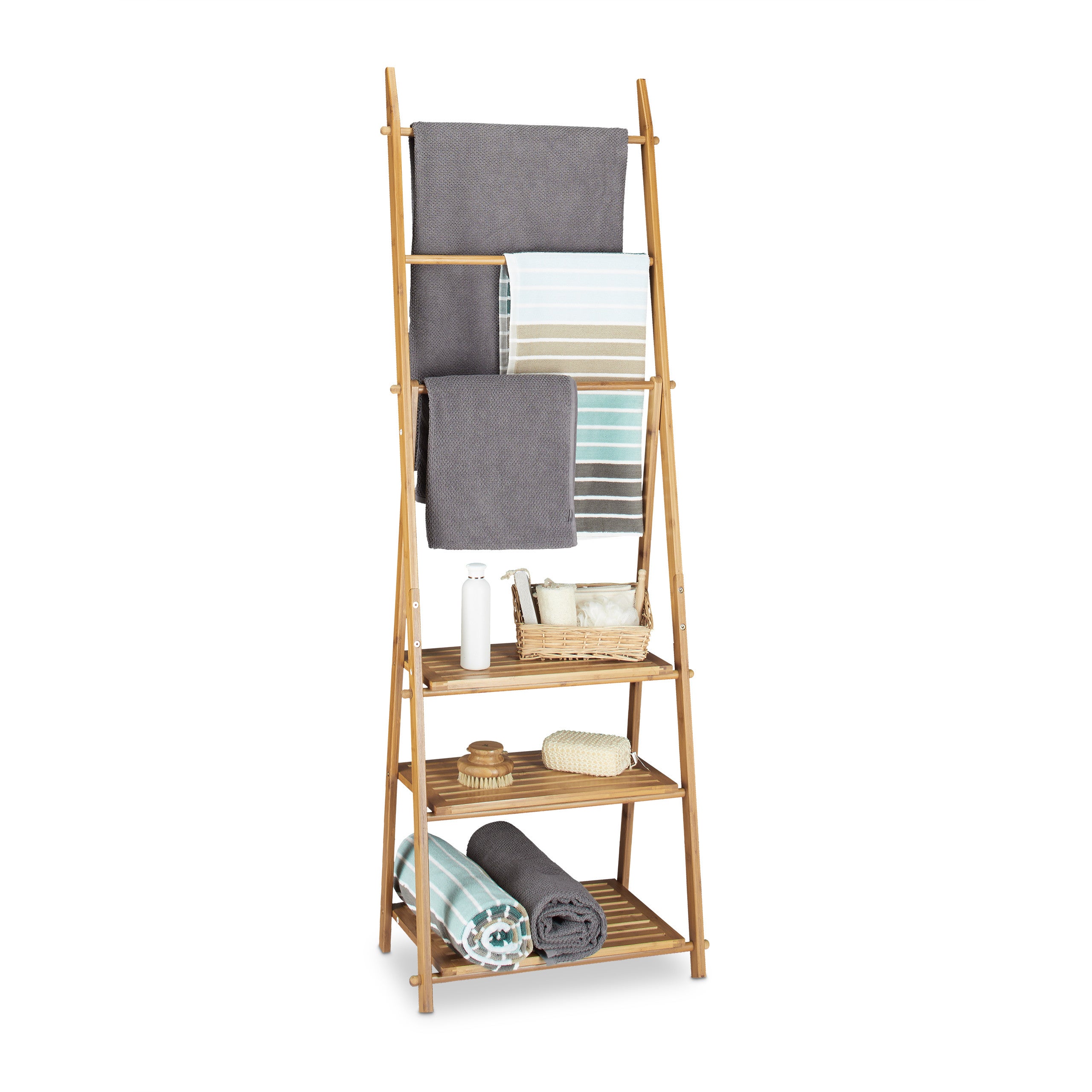 Porte-Serviettes De Table En Bambou Avec Boule Poids - Design Naturel, Anti-Vent, Pour Jardin Et Événements