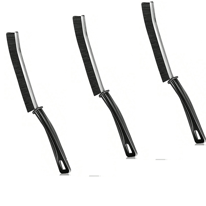 Lot De 2 Brosses Nettoyage Crevasses/Joints - Poignée Ergonomique | Pour Salle De Bain, Cuisine, Rails Fenêtres