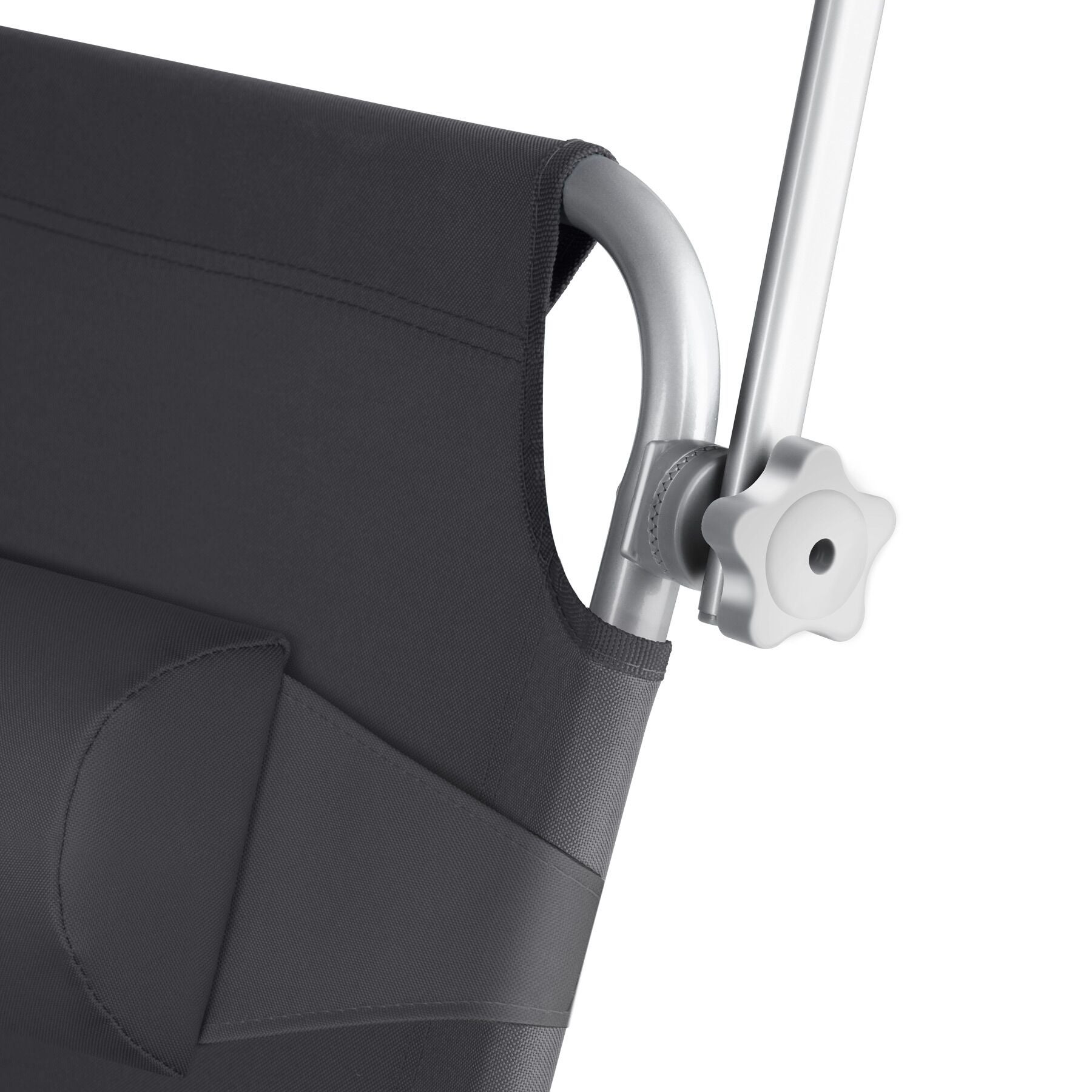 Lot de 2 transats en polyester et acier pliables réglables sur 4 positions avec appui-tête 190 x 68 x 65 cm TECTAKE - 3