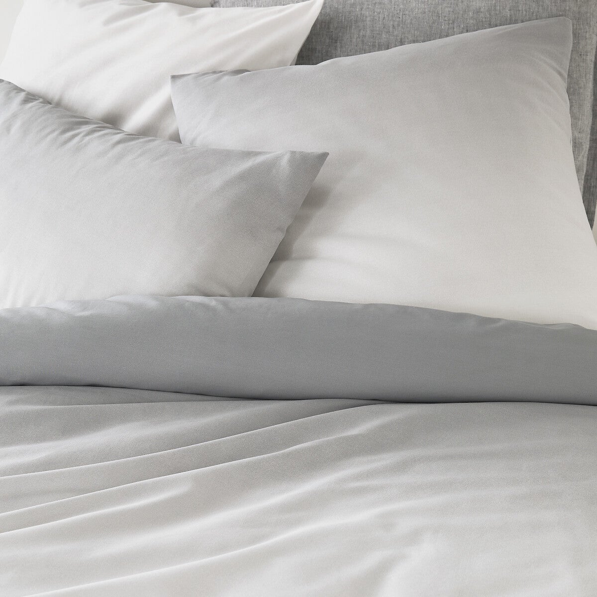 Housse de couette coton, Mayama - Gris - 140 x 200 cm - 2