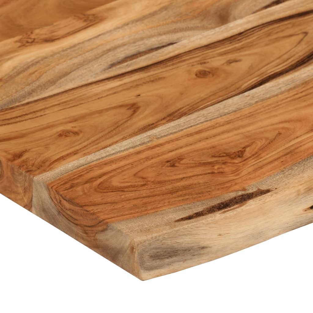 Étagère murale | Étagère flottante | Étagères de rangement rectangulaire massif acacia bordure assortie CFW12675 - 7
