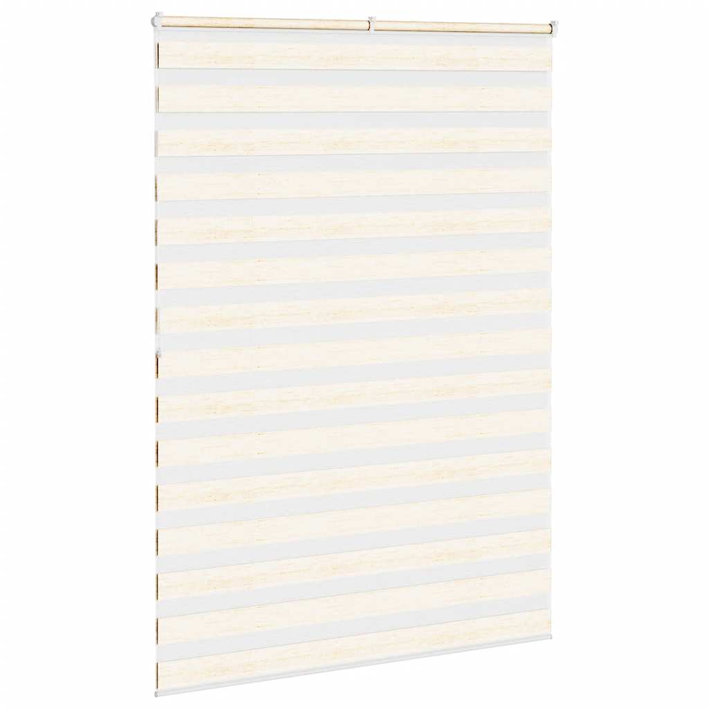 Estor cebra de tejido de poliéster beige mármol, 155,9 cm de ancho - 4