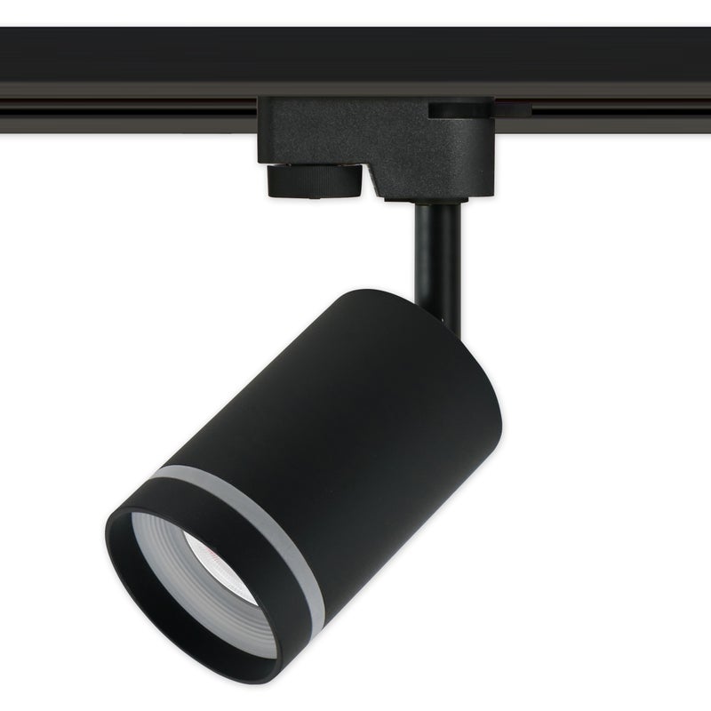 Reflektor na szynę GU10 LED 1-fazowy 1F Ring IP20 fi 70mm szynowy czarny MasterLED